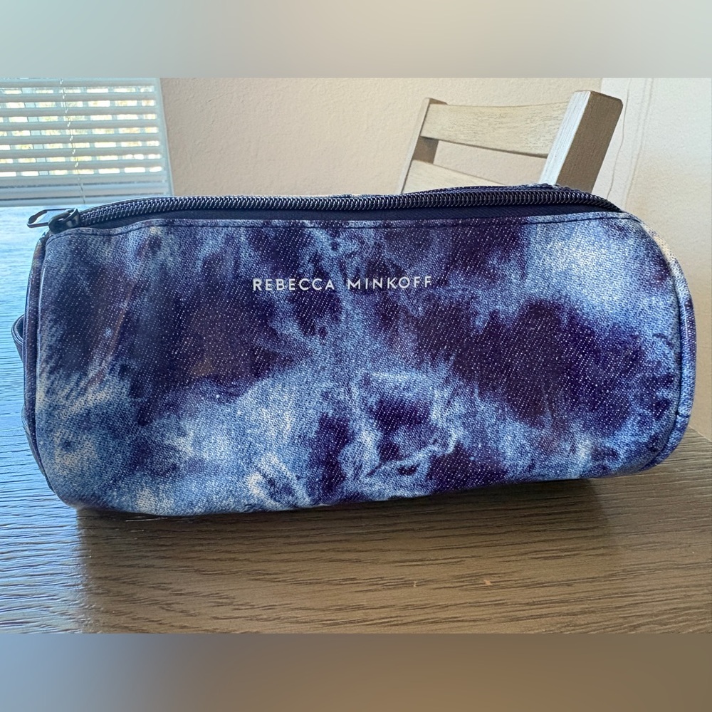 Rebecca Minkoff Denim Tie-Dye Cosmetic Bag